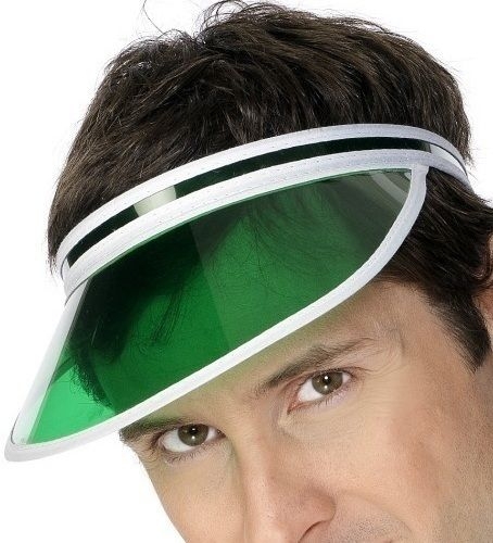 la visiere verte portée par les croupiers