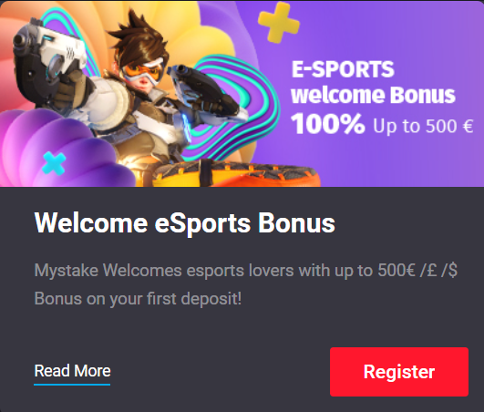 le bonus mystake pour les paris sportifs et e-sport