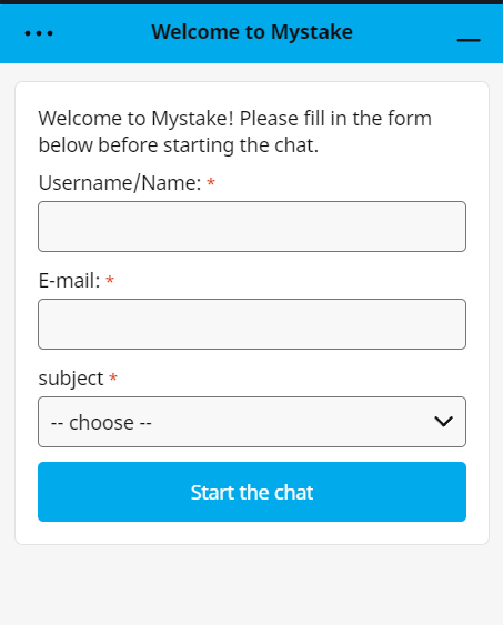 le service client de mystake est disponible 7j-7 et 24h-24