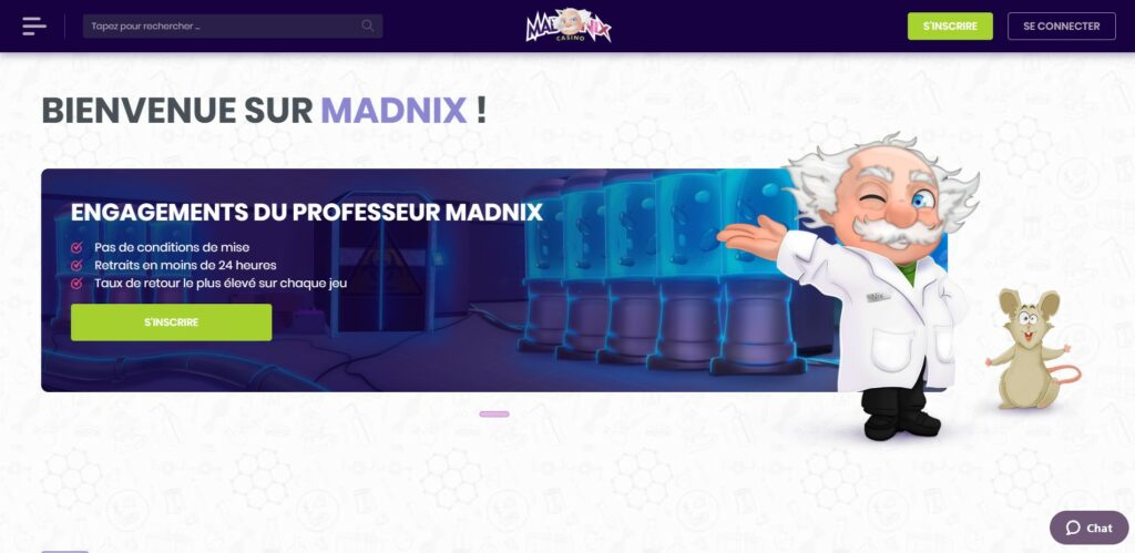 Casino Madnix - Avis par Datslots