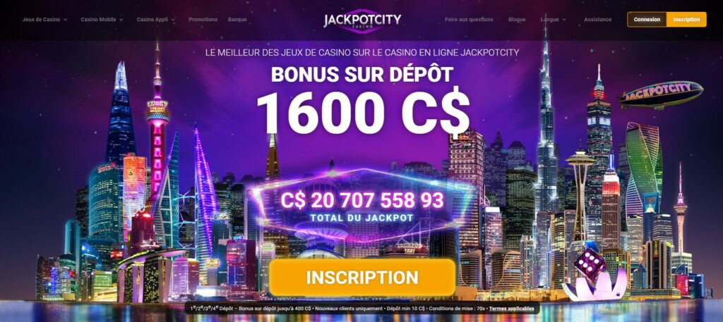 Jackpot city casino avis et test par datslots