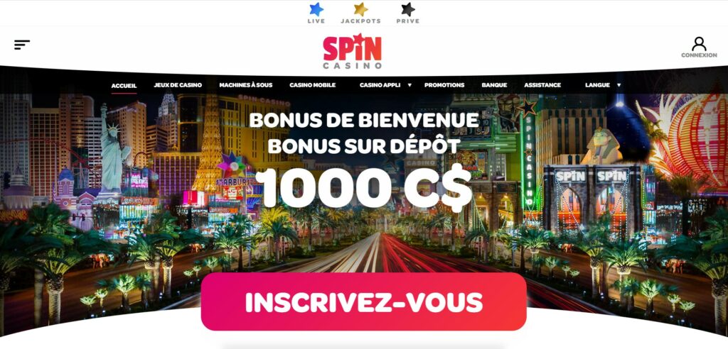 Spin casino critique et test par datslots