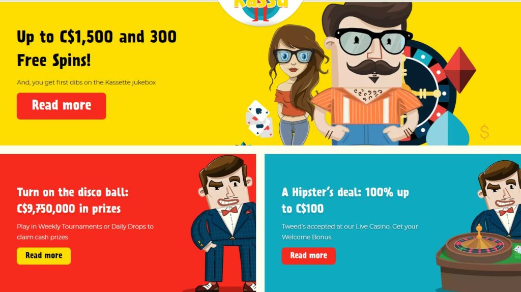 il existe de nombreux deals et promotions sur Kassu casino