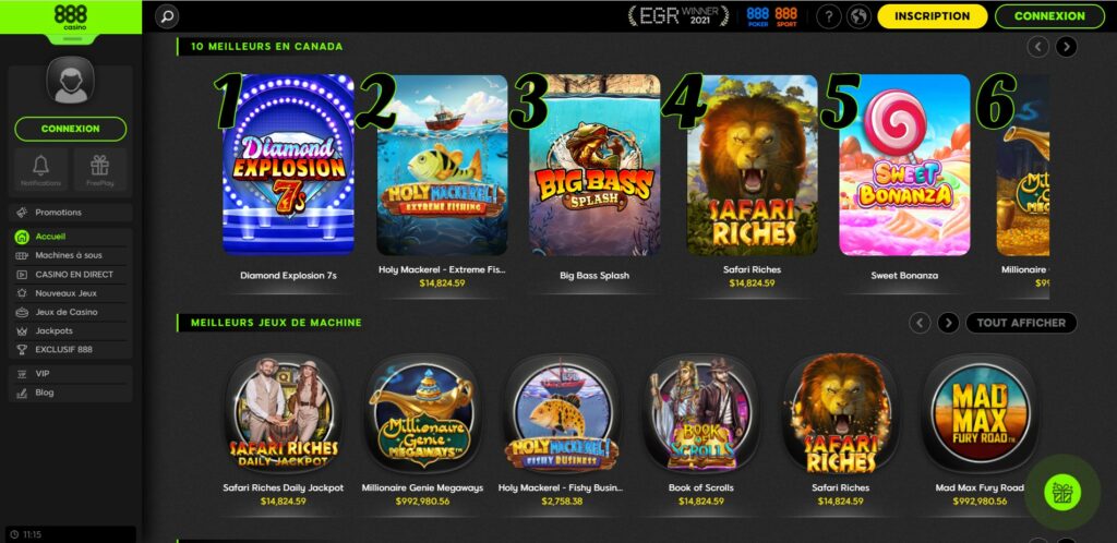 888 casino nous offre un design moderne et actuel sans oublier une bonne experience client