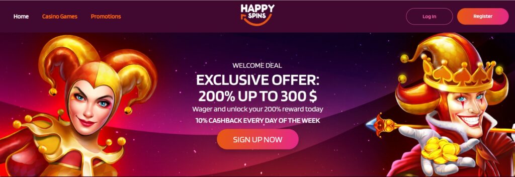 Happy spins casino avis par datslots