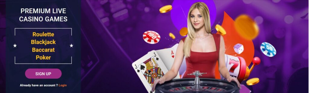 Le live casino de Tonybet vous permet de jouer aux tables de jeux en direct