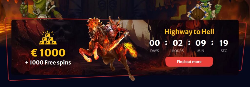 hellspin lance des tournois pour les joueurs comme le highway to hell