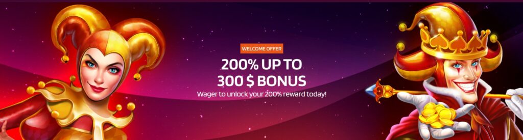 le bonus de bienvenue de 200% jusque 300$ est toujours bon a prendre