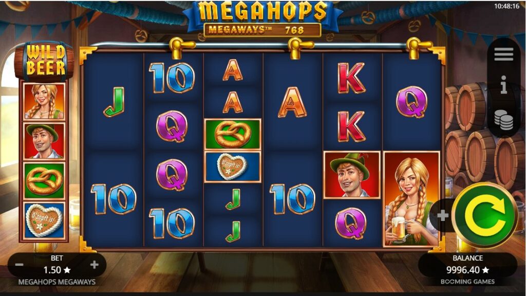 les symboles wilds et freespins sur megahops megaways