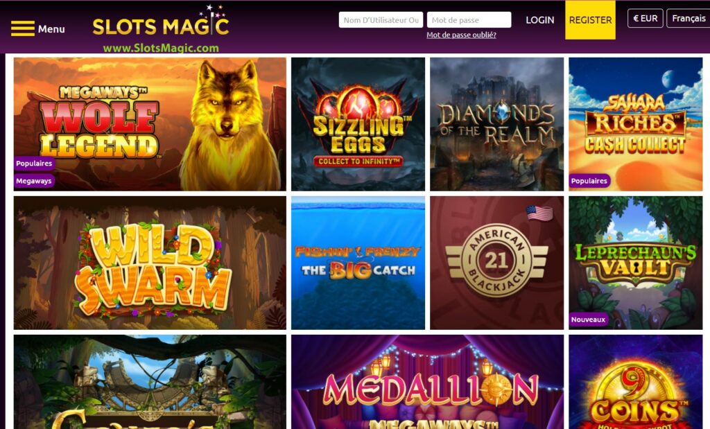 soyons honnete le catalogue de jeux de slots magic ne fait pas rever