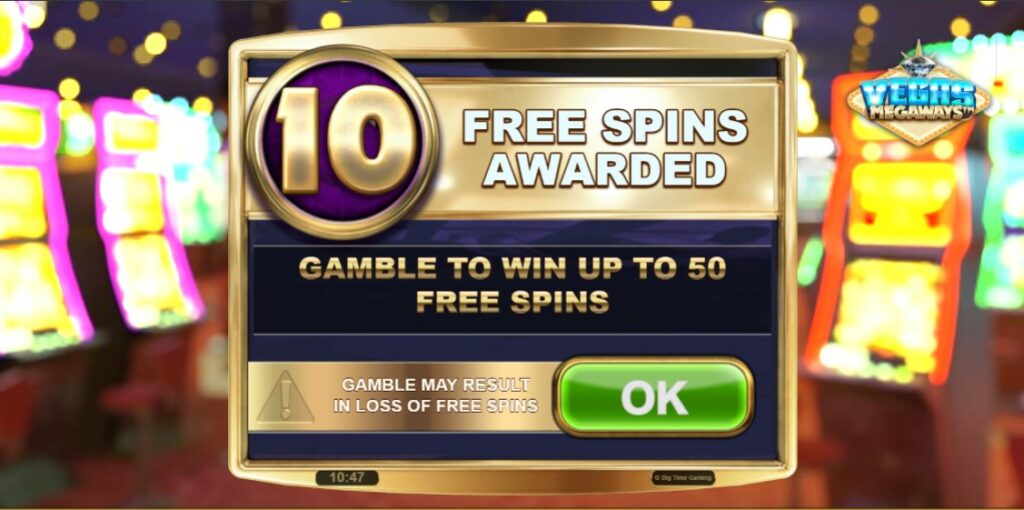 vegas megaways offre une possibilite d'acheter des free spins