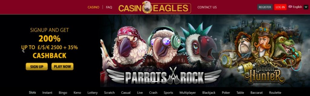 Casino Eagles - Test Complet du Casino