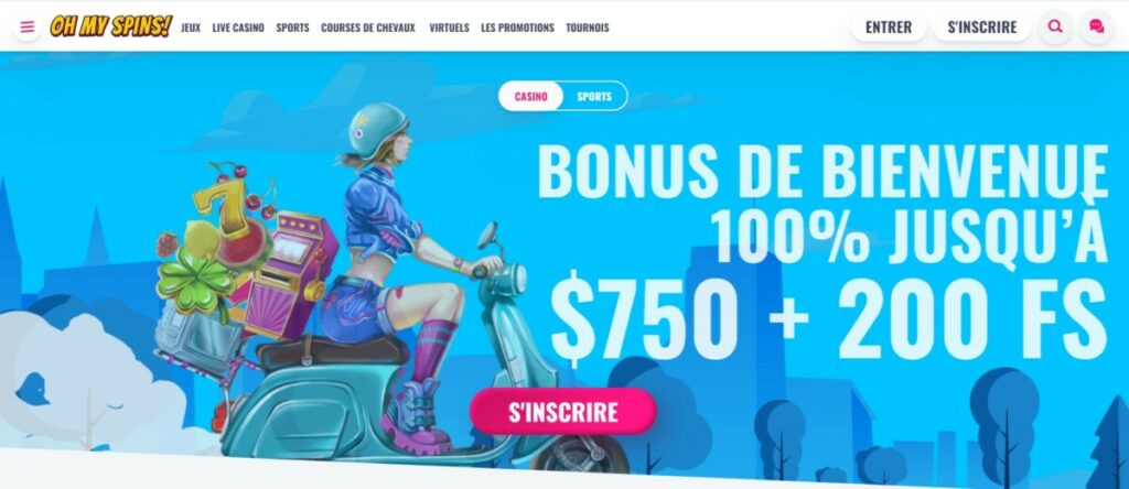 OhMySpins Casino - Test Complet et bonus exclusif