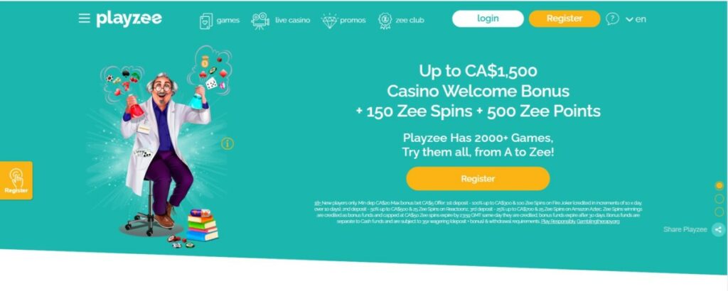 Playzee casino - Test Complet et bonus exclusif