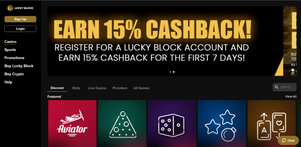 Lucky Block gambling en ethereum