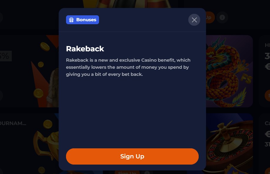 Les conditions du rakeback de Nine casino